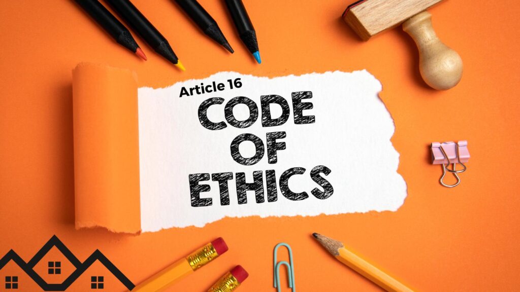 article 16 realtor code of ethics