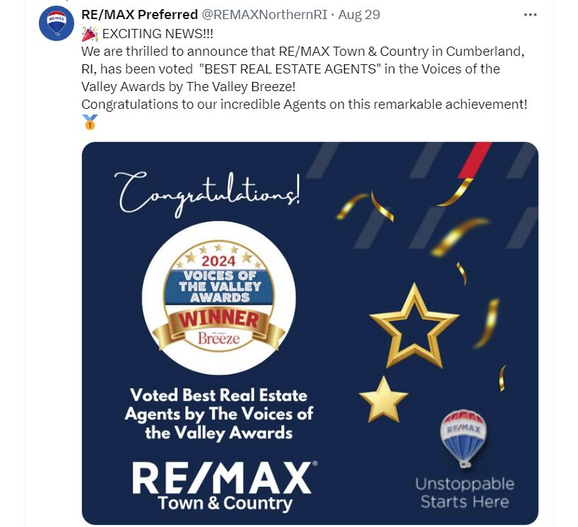 cumberland real estate office winner