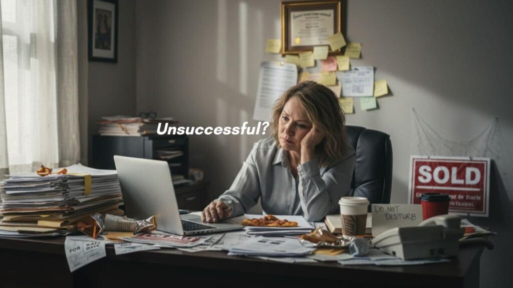 what makes an unsuccessful real estate agent
